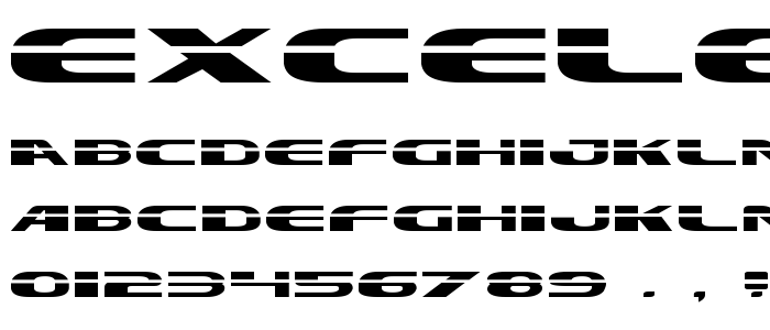 Excelerate Straight font